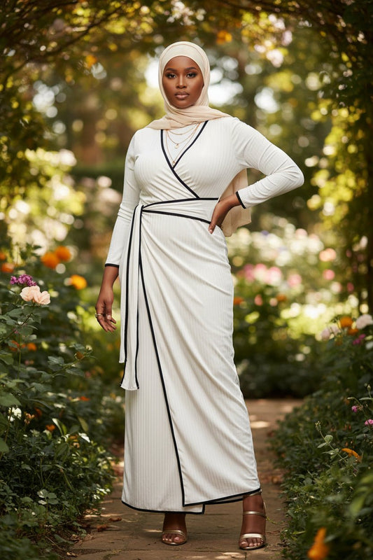 Hayati Half Wrap Maxi Dress - ZIZI Boutique