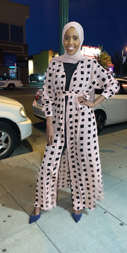 Zaynaba Box Print Cardigan - ZIZI Boutique