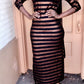 Shiny Stripe Dress - ZIZI Boutique