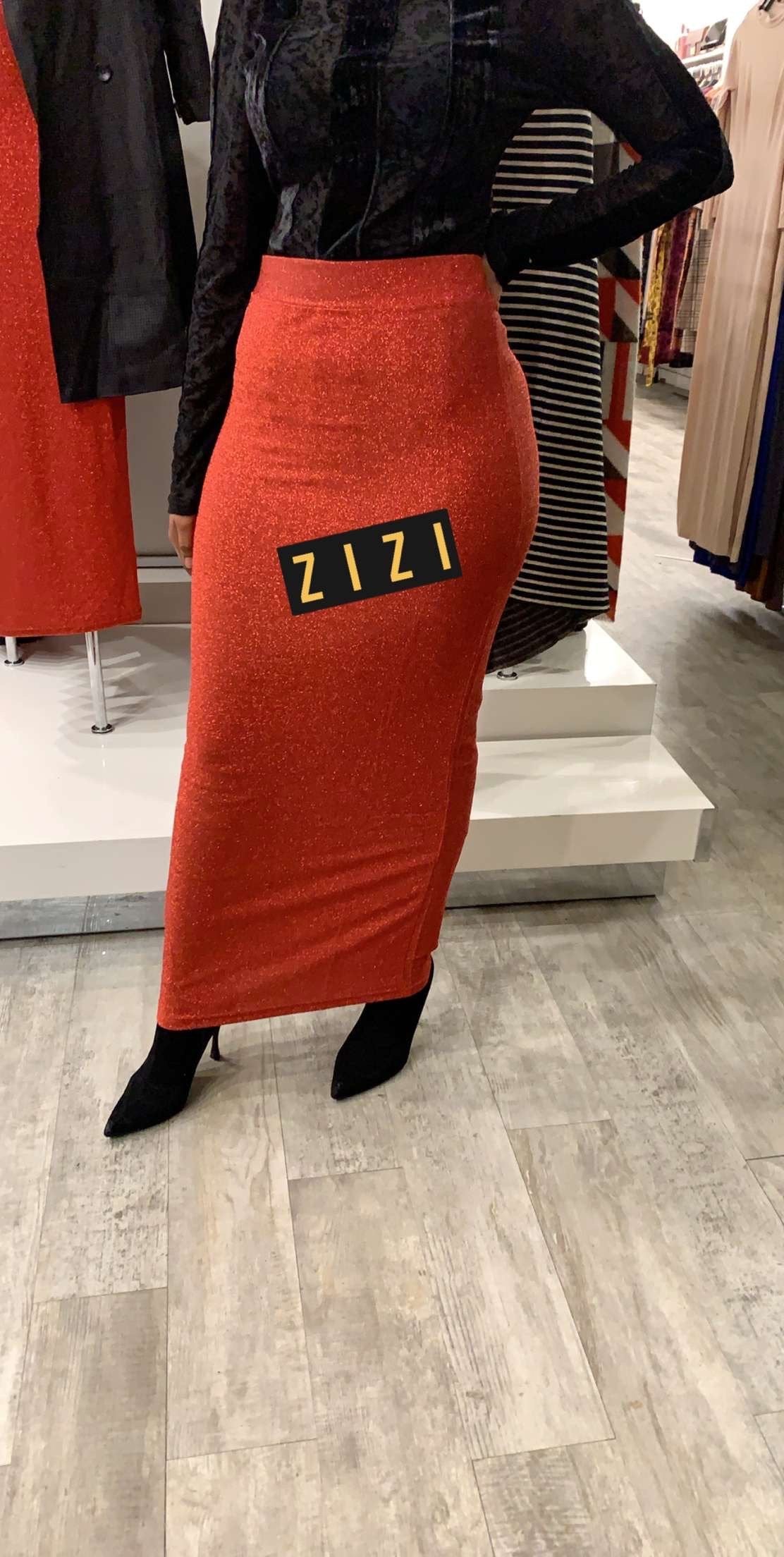 Shimmery High Waisted Skirt - ZIZI Boutique