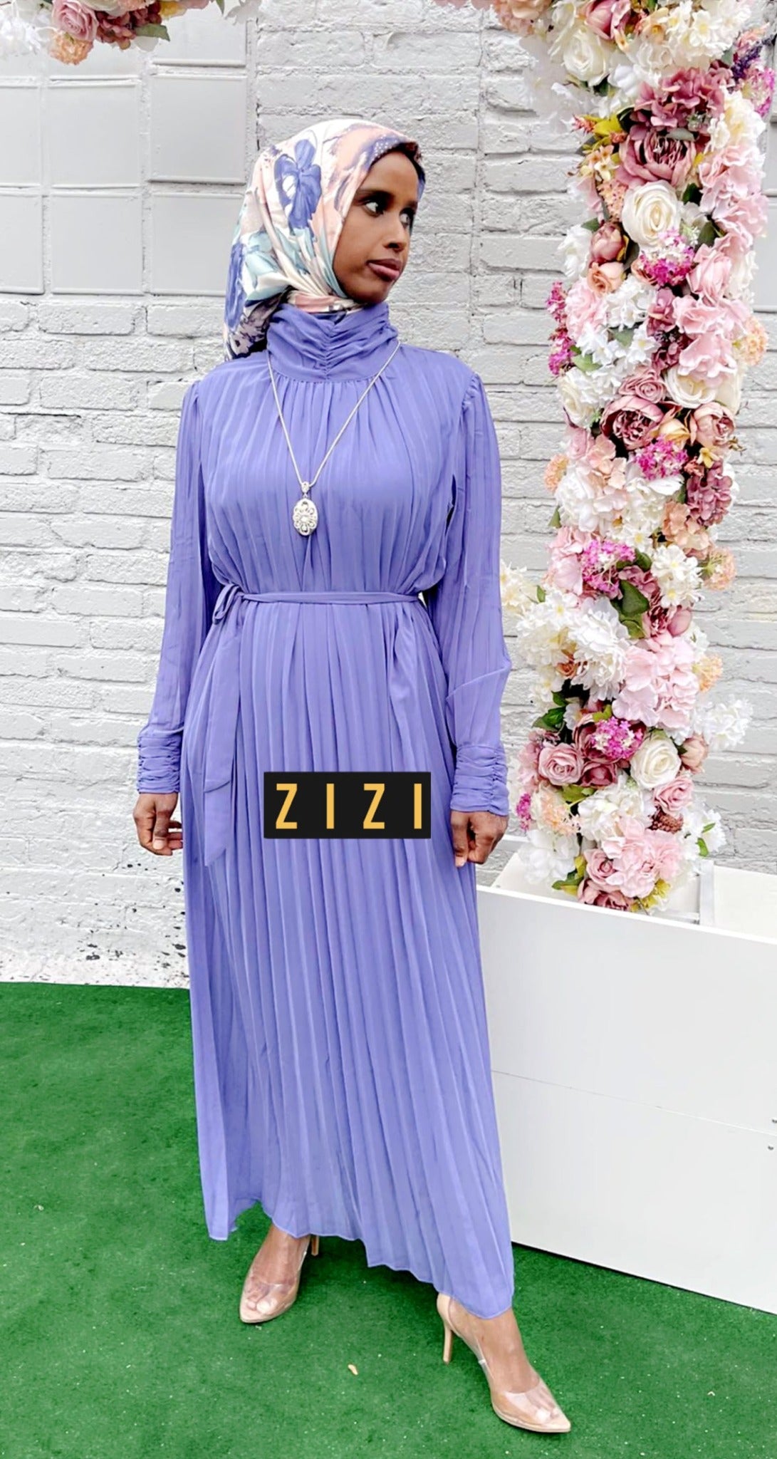Pleated Chiffon Dress - ZIZI Boutique