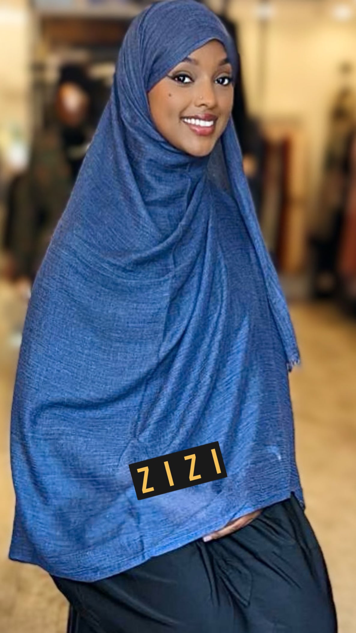 Classic Cotton Hijab - Cobalt Blue - ZIZI Boutique