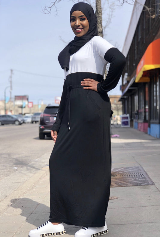 Half Zipper Jersey Maxi Dress - ZIZI Boutique