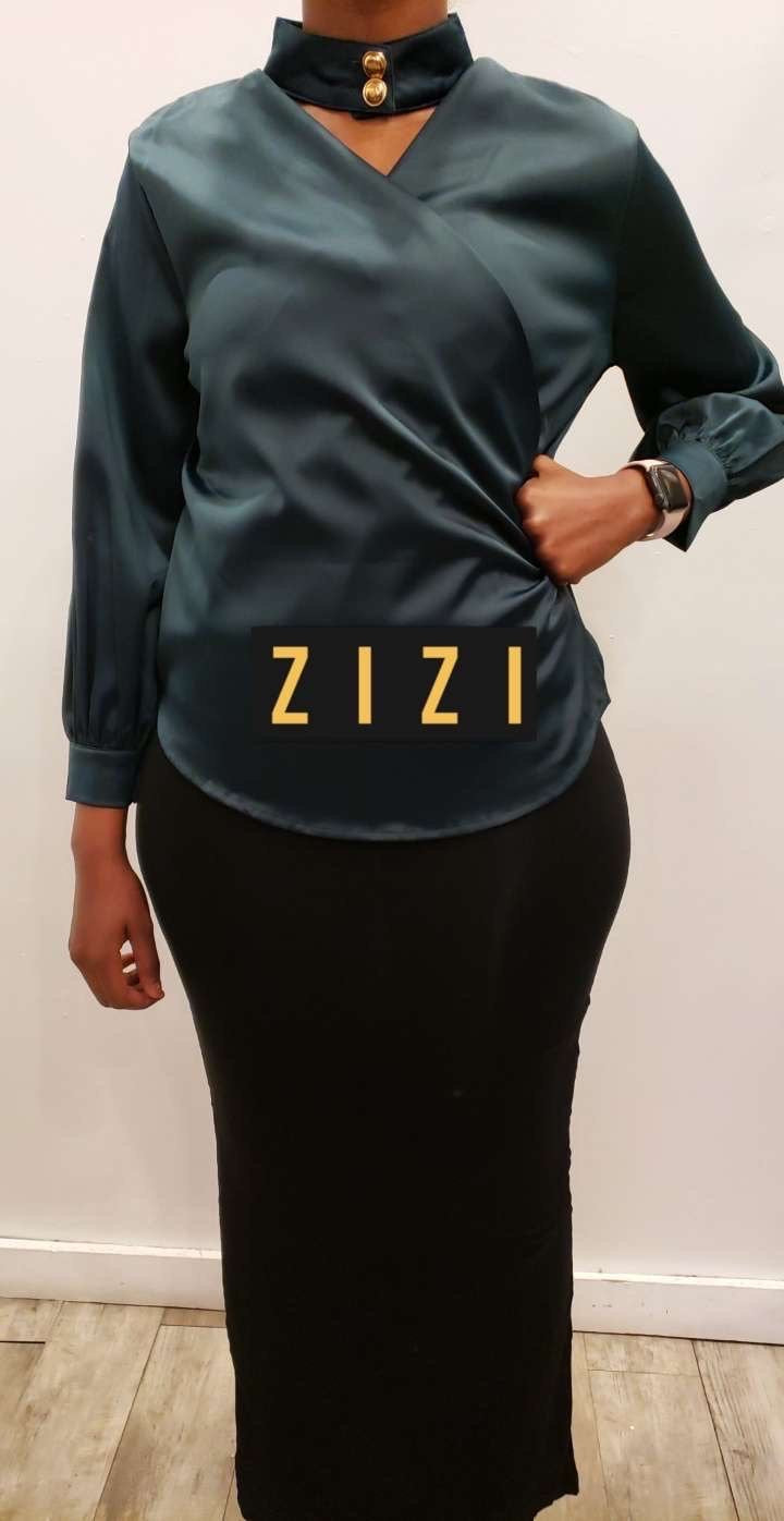 Silk Blouse (collar) - ZIZI Boutique