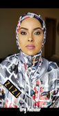 Silk Print Hijab - Silver Multicolor Box Print - ZIZI Boutique