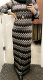 Winter Maxi Dress - ZigZag Pastel - ZIZI 
