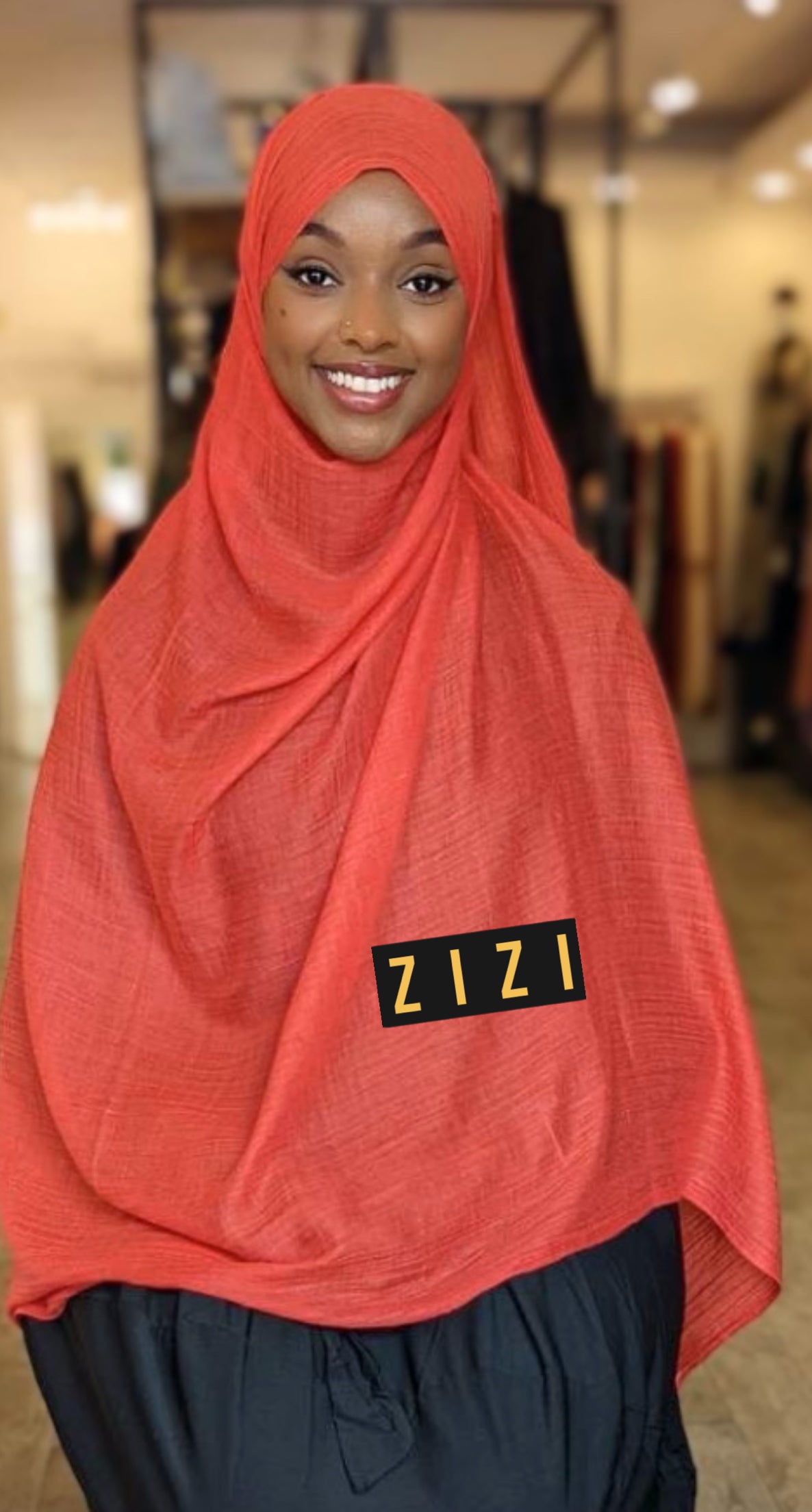 Classic Cotton Hijab - Red - ZIZI Boutique