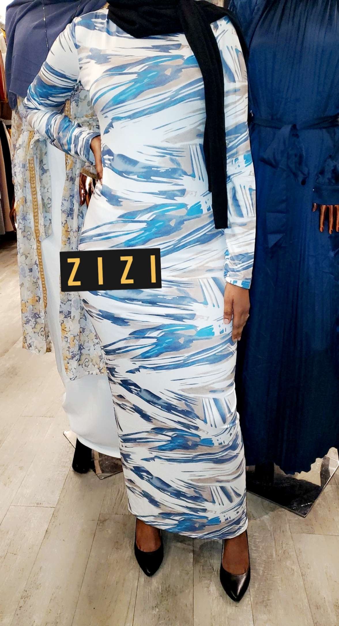 906 Print Zipper Dress - ZIZI Boutique