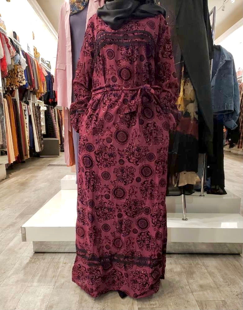 Yani Velvet Print Dress - ZIZI 
