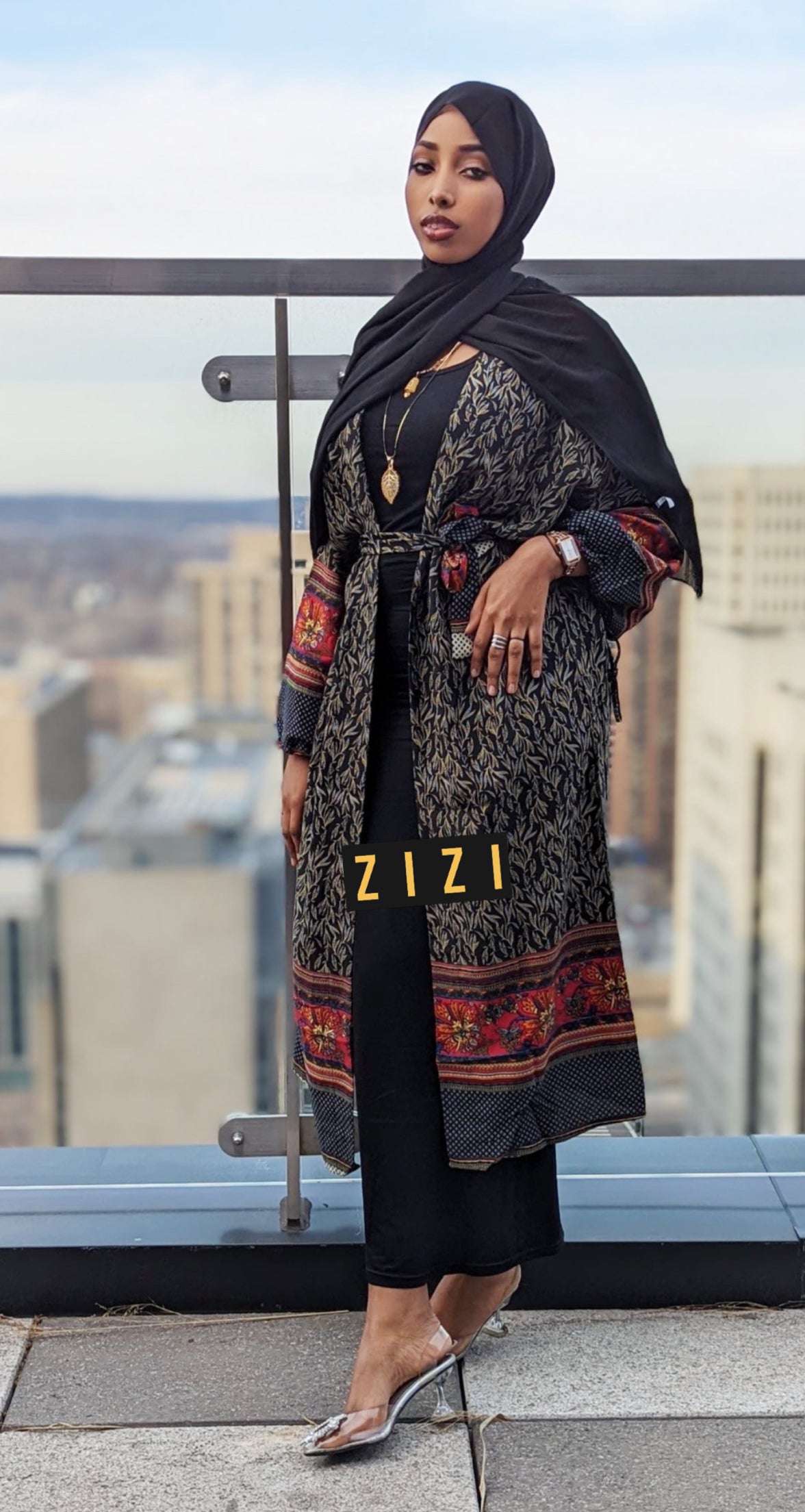 Hayra Print Cardigan - ZIZI Boutique