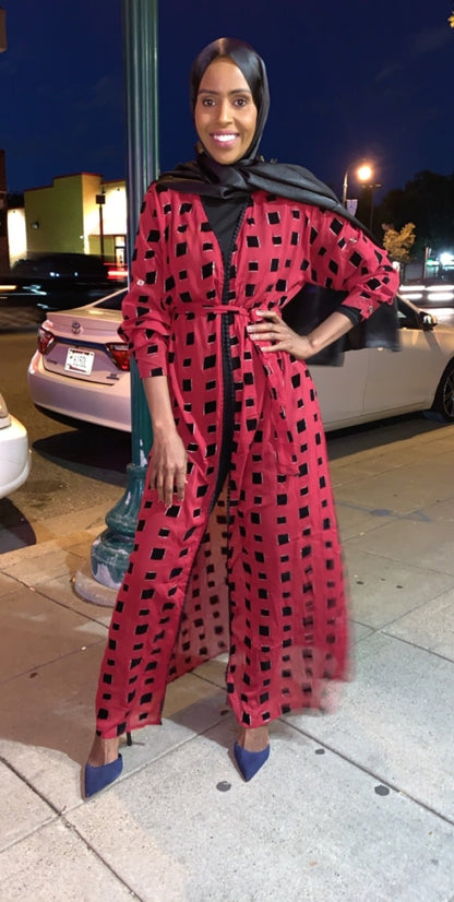 Zaynaba Box Print Cardigan - ZIZI Boutique