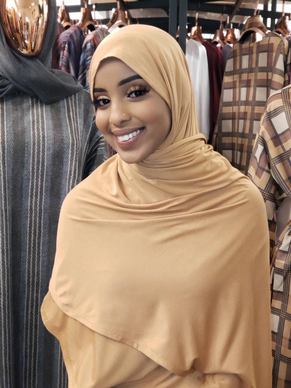 Jersey Hijab — Tan - ZIZI Boutique