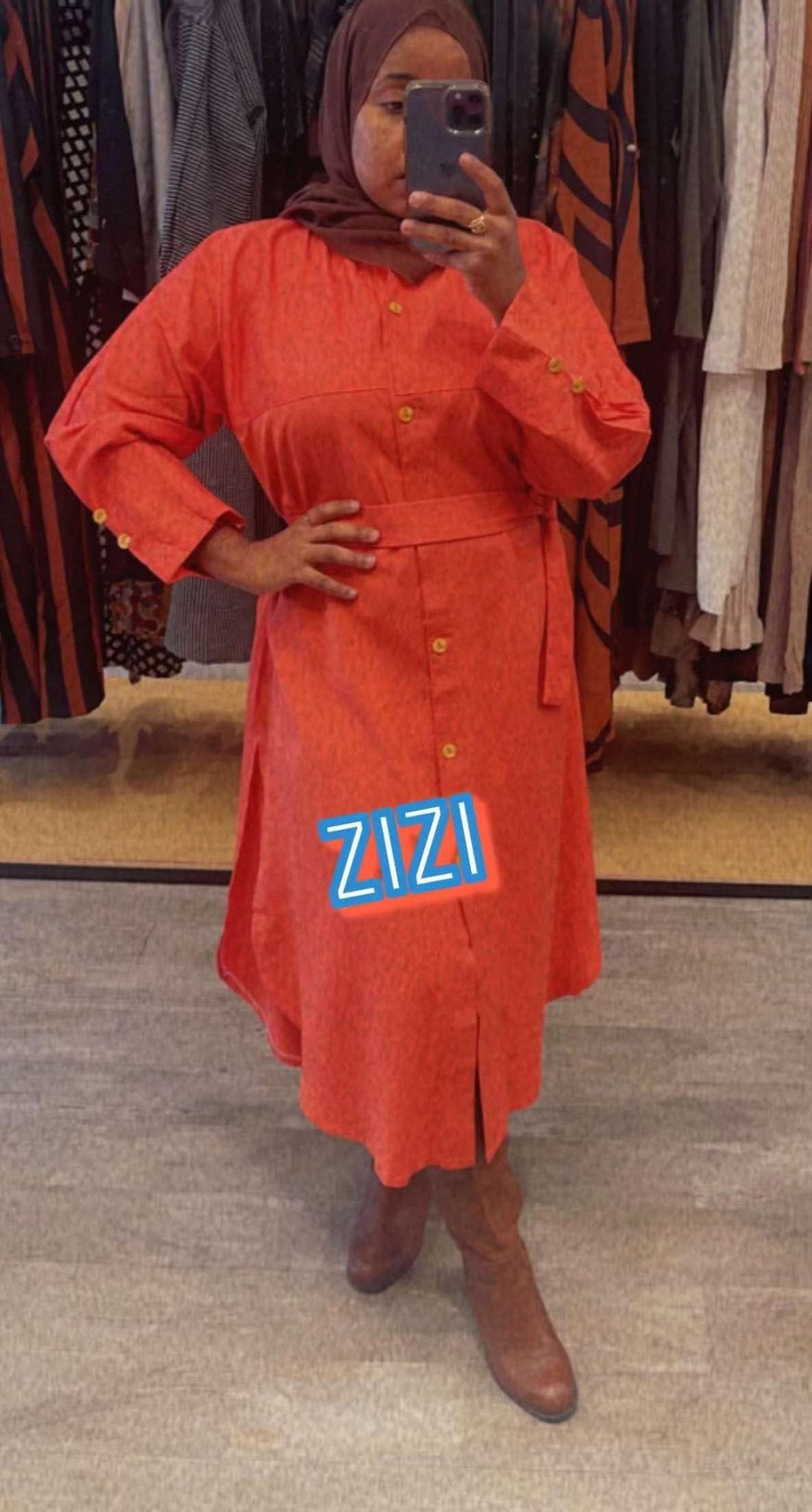 Linen Maxi Dress Shirt - ZIZI Boutique