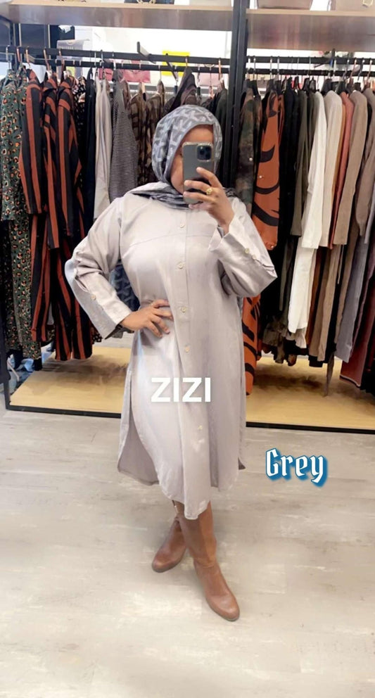 Linen Maxi Dress Shirt - ZIZI Boutique