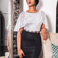 Mini Cape Elegant Dress - ZIZI Boutique