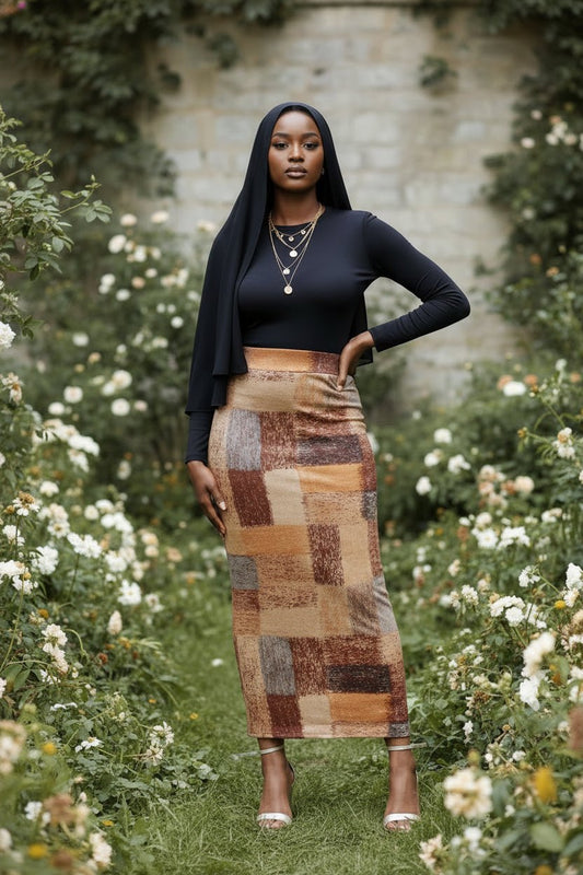 Patchwork Women's Print Maxi Skirt - ZIZI Boutique