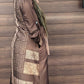 Satin Silk Maxi Print Dress Shirt - ZIZI Boutique