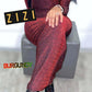 Shimmery Bodycon Zipper Maxi Dress - ZIZI Boutique