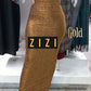 Shimmery Bodycon Zipper Maxi Dress - ZIZI Boutique