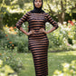 Shiny Stripe Maxi Dress - ZIZI Boutique
