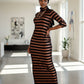 Shiny Stripe Maxi Dress - ZIZI Boutique