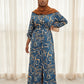 Swirls Maxi Print Dress Shirt - ZIZI Boutique