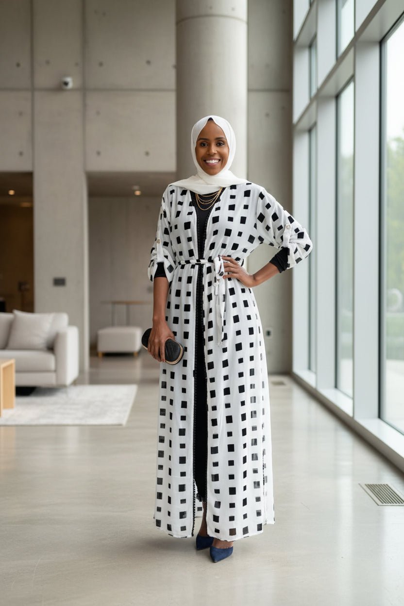Zaynaba Box Print Cardigan - FINAL SALE - ZIZI Boutique
