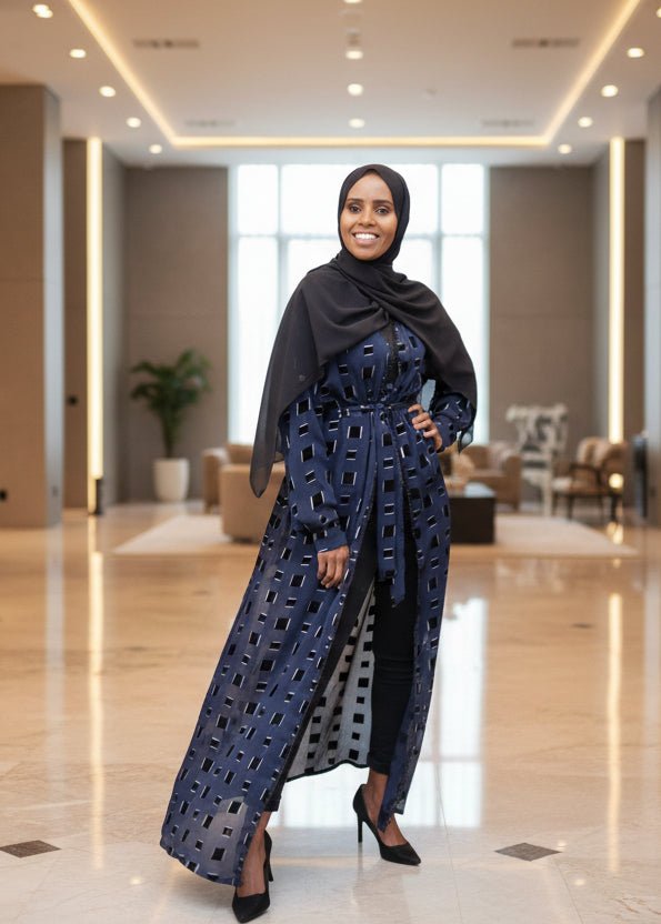 Zaynaba Box Print Cardigan - FINAL SALE - ZIZI Boutique