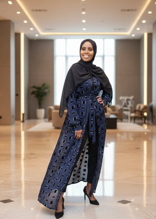 Zaynaba Box Print Cardigan - FINAL SALE - ZIZI Boutique