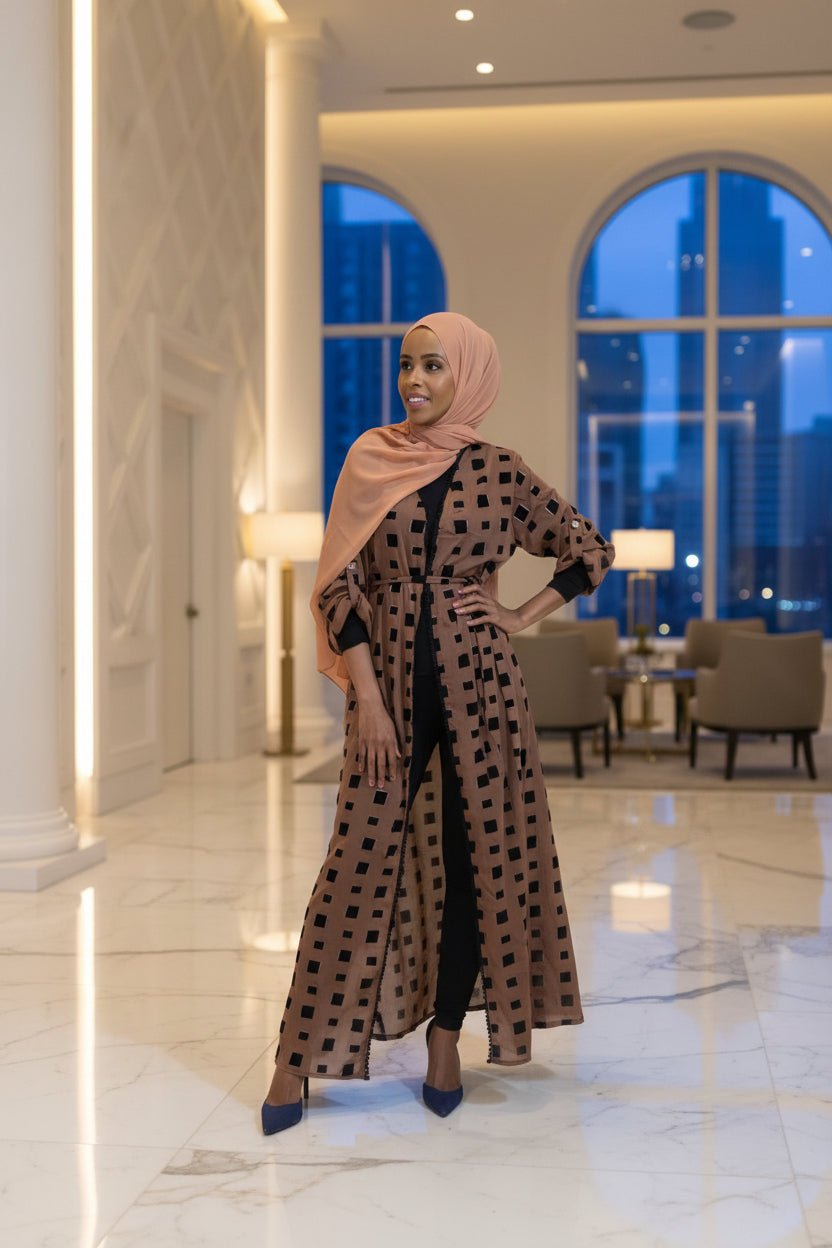 Zaynaba Box Print Cardigan - FINAL SALE - ZIZI Boutique