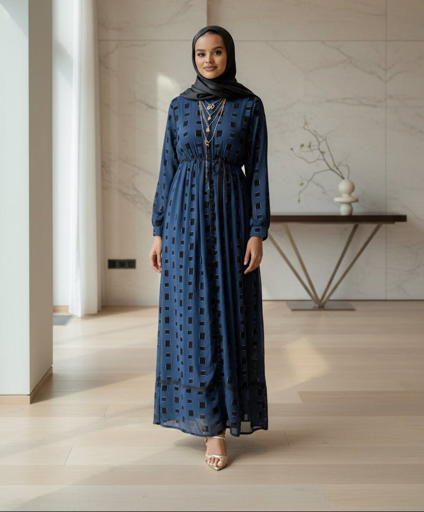 Zaynaba Box Print Maxi Dress - ZIZI Boutique