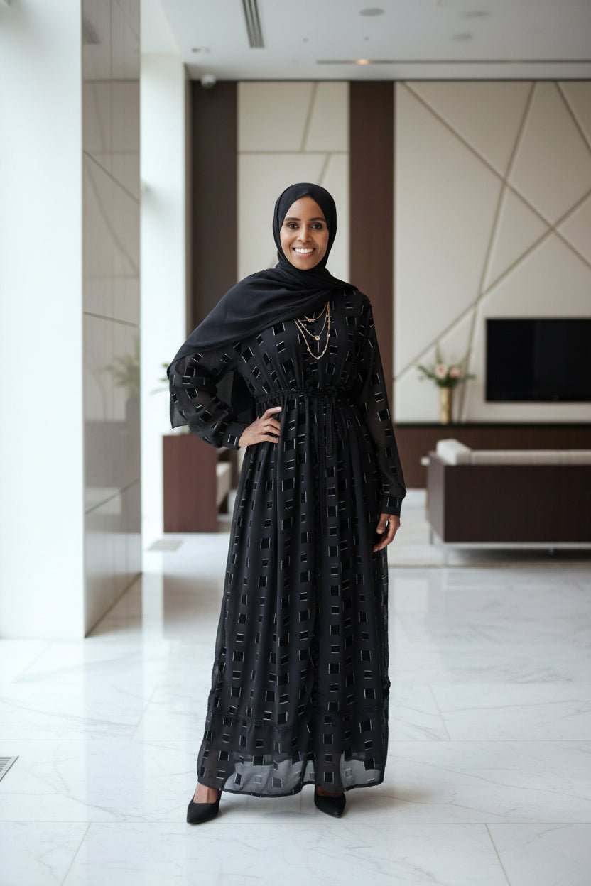 Zaynaba Box Print Maxi Dress - ZIZI Boutique
