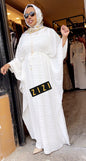 ZIZI Boutique Yani Stripe Butterfly Maxi Dress Modest Fashion with flowing design and elegant silhouette