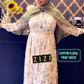 Elegant Chiffon Floral Print Maxi Dress from ZIZI Boutique with a flowing design and long sleeves