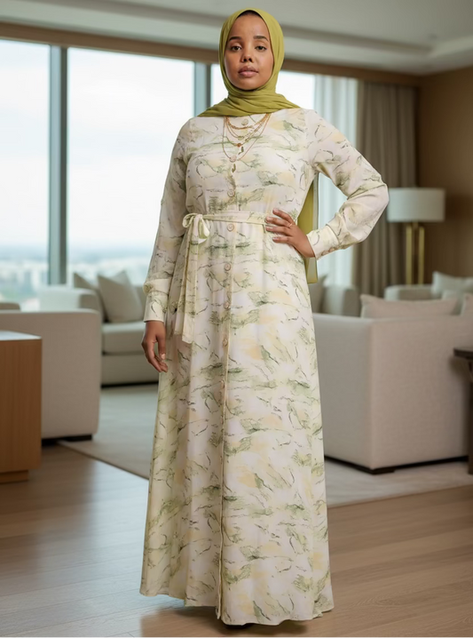 ZIZI Boutique Maysa Print Dress maxi dress with long sleeves and floral pattern