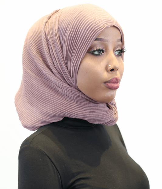 ZZ Crinkle Hijab — Taupe - ZIZI Boutique