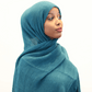 ZZ Crinkle Hijab — Teal - ZIZI Boutique
