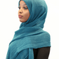 ZZ Crinkle Hijab — Teal - ZIZI Boutique