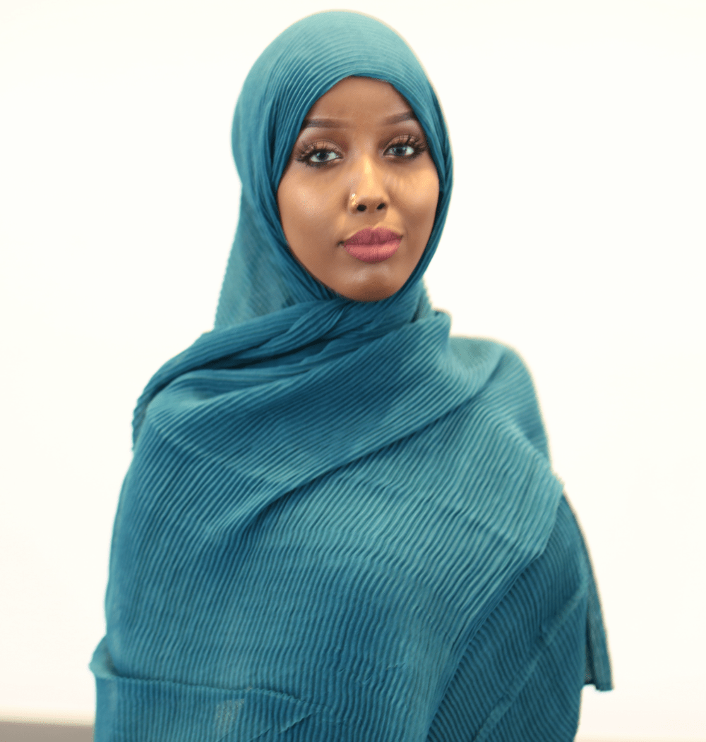 ZZ Crinkle Hijab — Teal - ZIZI Boutique