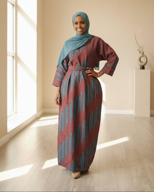 ZZ Stripe Winter Maxi Dress — Final Sale - ZIZI Boutique
